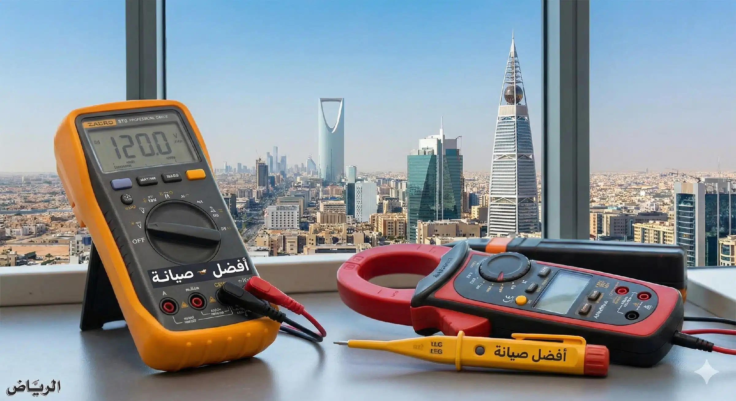 أدوات القياس المستخدمة في أفضل صيانة كهرباء المنازل في الرياض